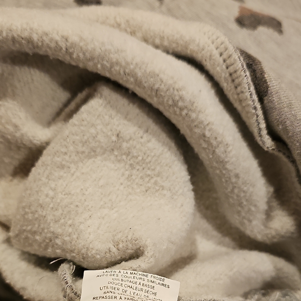 O'Neill Gray and Brown Leopard Print Crewneck Sweater - Picture 8 of 9